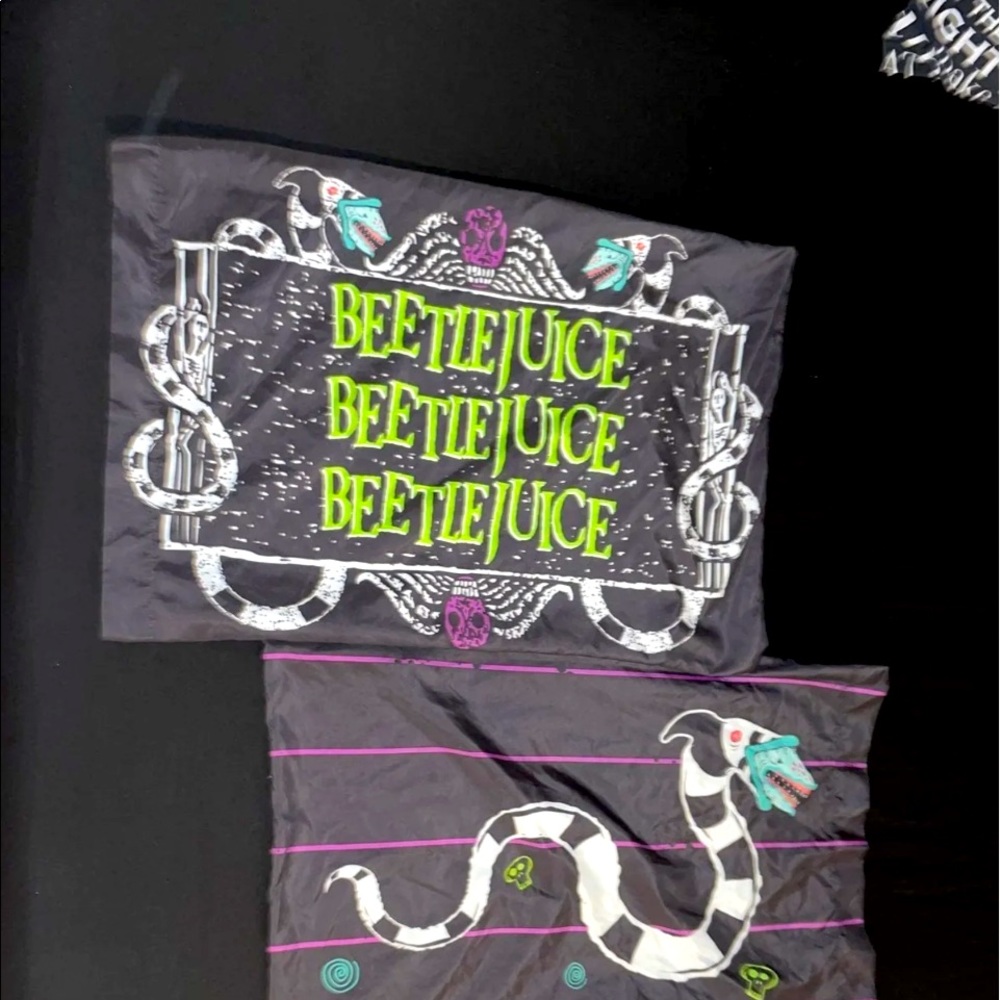 2 beetle juice pillow cases